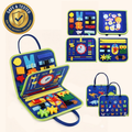 Zibblo Montessori Busy Board — Sensory & Fine Motor Learning Toy for Toddlers