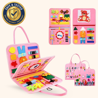 Zibblo Montessori Busy Board — Sensory & Fine Motor Learning Toy for Toddlers