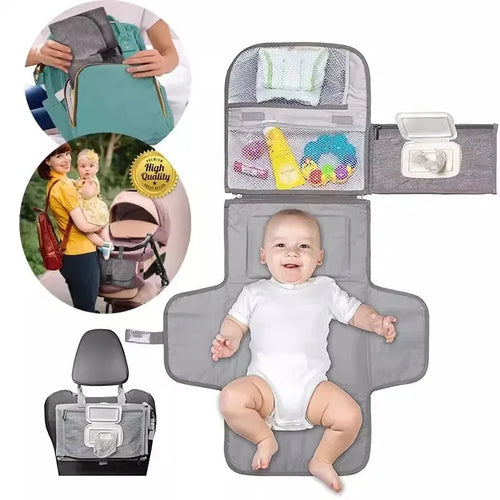 Zibblo Portable Diaper Changing Pad — Waterproof Foldable Travel Mat