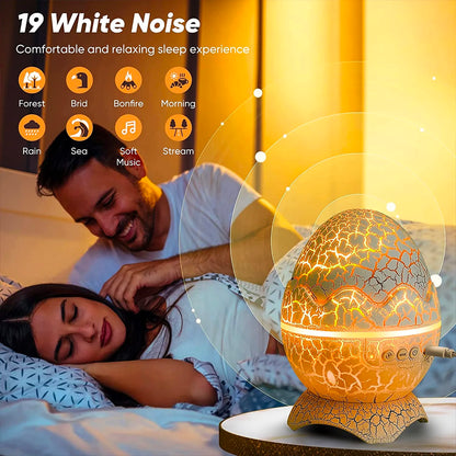Zibblo Dinosaur Egg Galaxy Projector — Kids Night Light & Star Projector