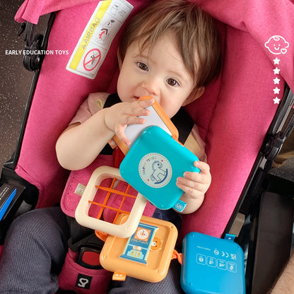 Zibblo 7-in-1 Montessori Activity Cube — Sensory Busy Toy for Toddlers