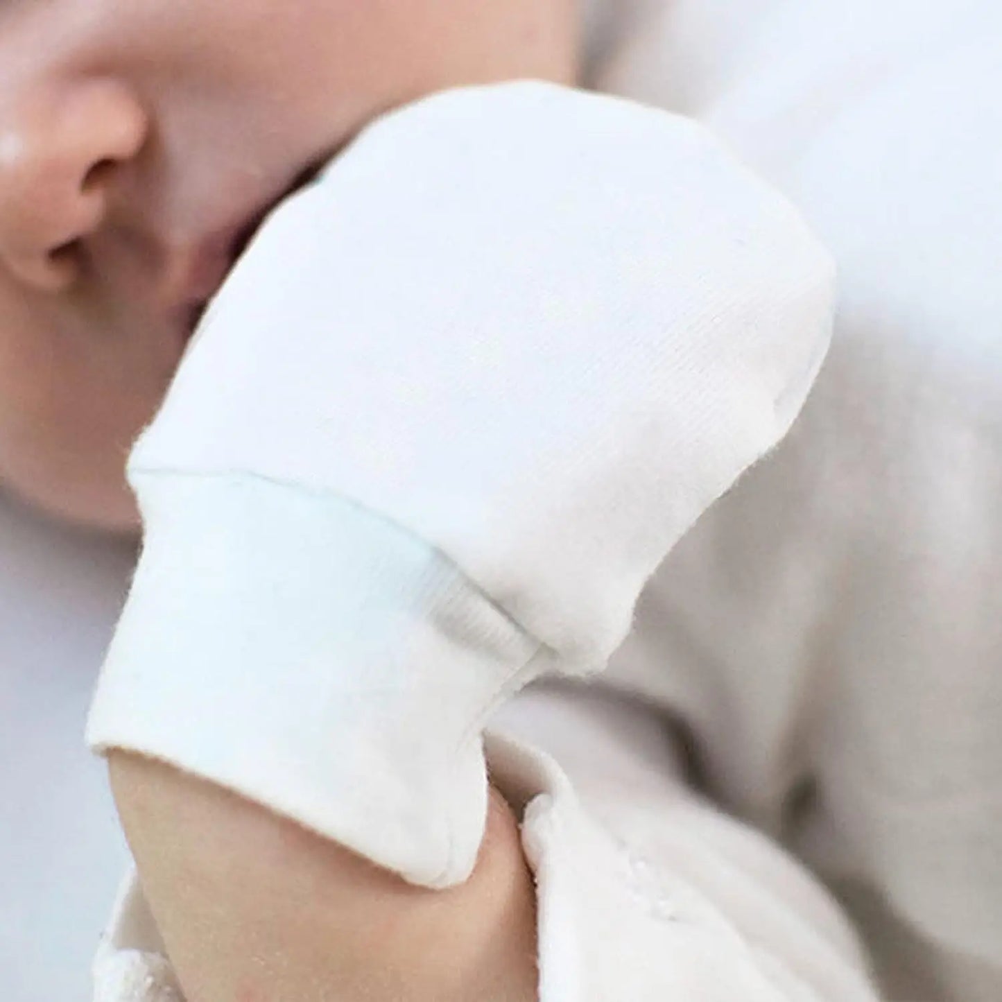 Zibblo No-Scratch Baby Mittens 6-Pack — Soft Cotton Mittens for Newborns