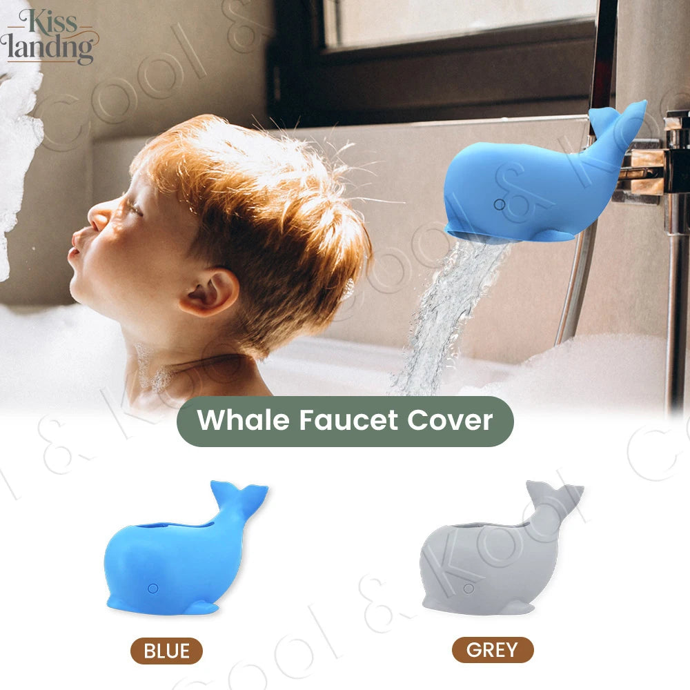 Zibblo Whale Faucet Cover — Soft Bath Spout Protector for Babies & Toddlers