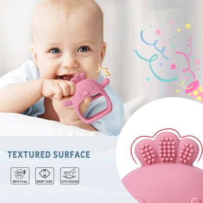 Zibblo Silicone Baby Teether Toy — Soft Food-Grade Teether for Infants