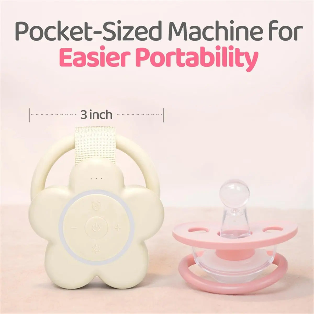 Zibblo Portable Sound Machine — White Noise Soother for Babies & Sleep