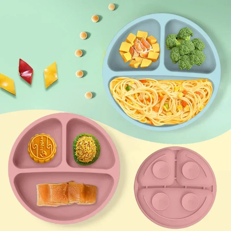 Zibblo Silicone Baby Feeding Set — Suction Plate, Bowl & Spoon for Toddlers