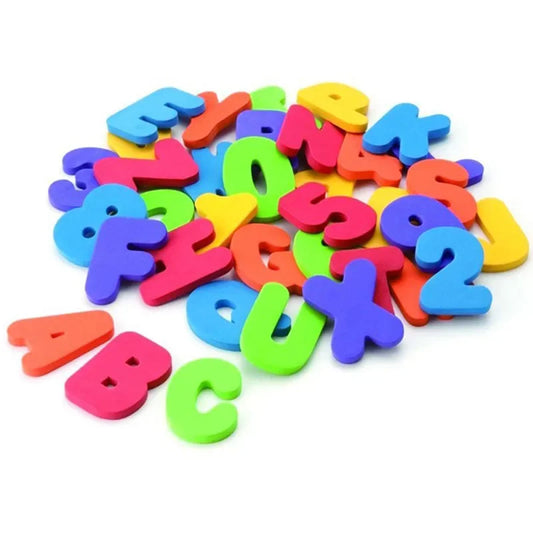 Zibblo Bath Letters & Numbers 36-Piece — Foam Alphabet Bath Toys for Kids