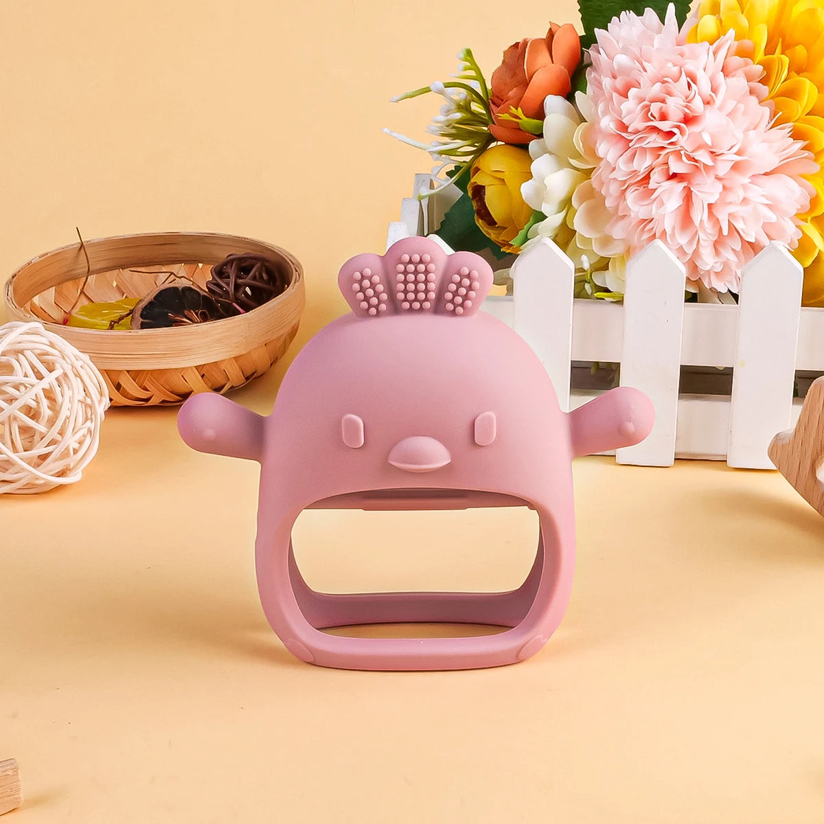 Zibblo Silicone Baby Teether Toy — Soft Food-Grade Teether for Infants