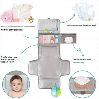 Zibblo Portable Diaper Changing Pad — Waterproof Foldable Travel Mat