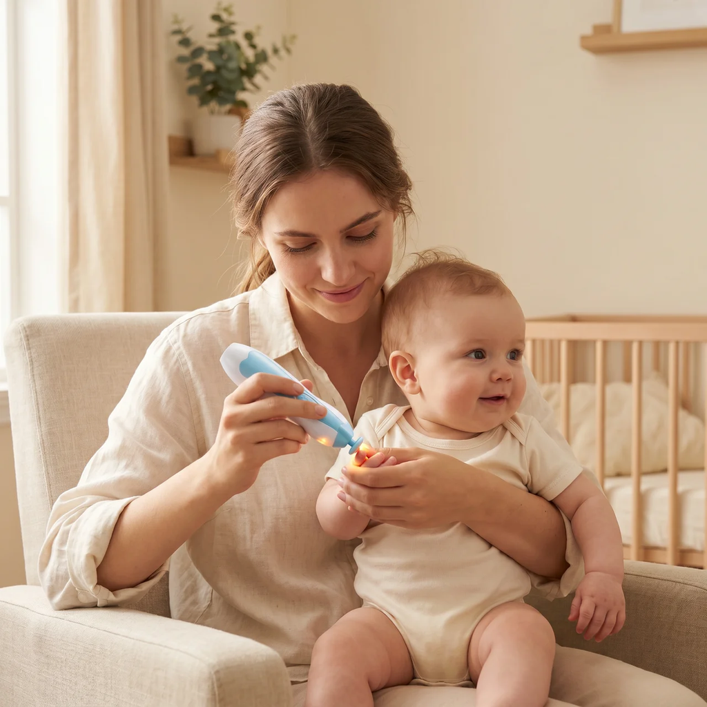 Zibblo Electric Baby Nail Trimmer — Safe Nail File for Newborns & Infants