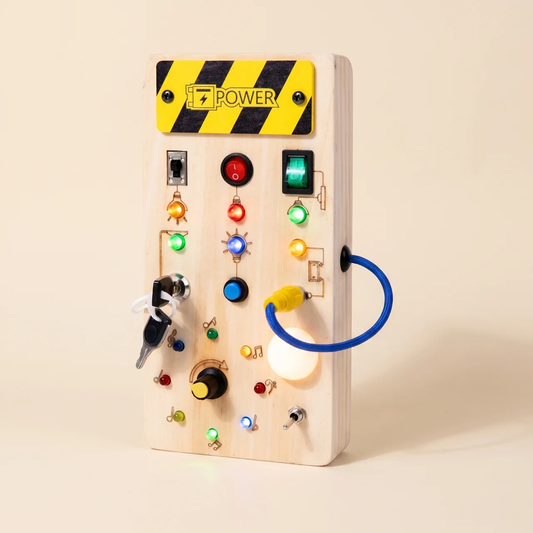Zibblo Montessori Switch Board — Sensory Light Switch Toy for Toddlers 1-3