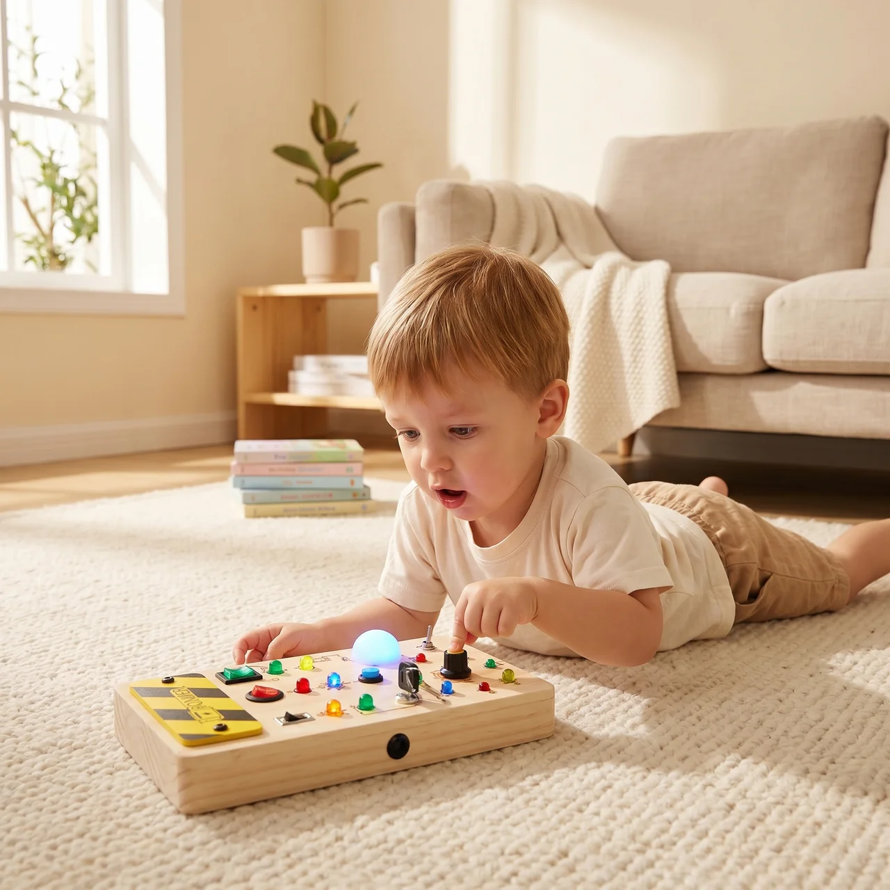 Zibblo Montessori Switch Board — Sensory Light Switch Toy for Toddlers 1-3
