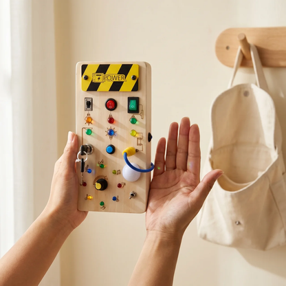 Zibblo Montessori Switch Board — Sensory Light Switch Toy for Toddlers 1-3