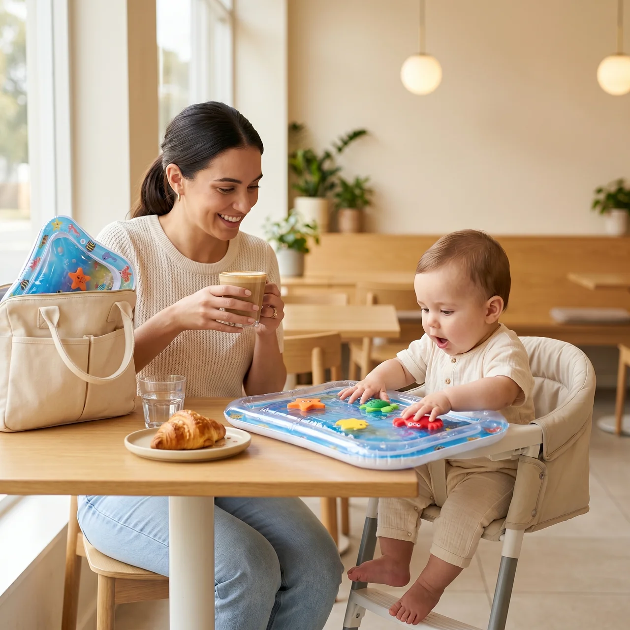 Zibblo Tummy Time Mat — Inflatable Water Play Mat for Babies