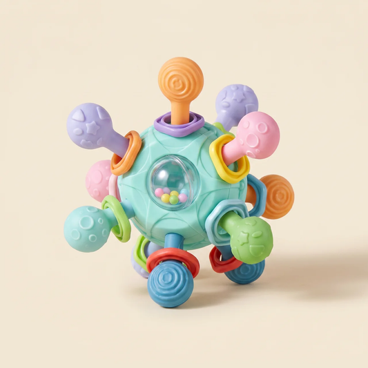 Zibblo Sensory Teething Toy — Soft Silicone Teether for Babies