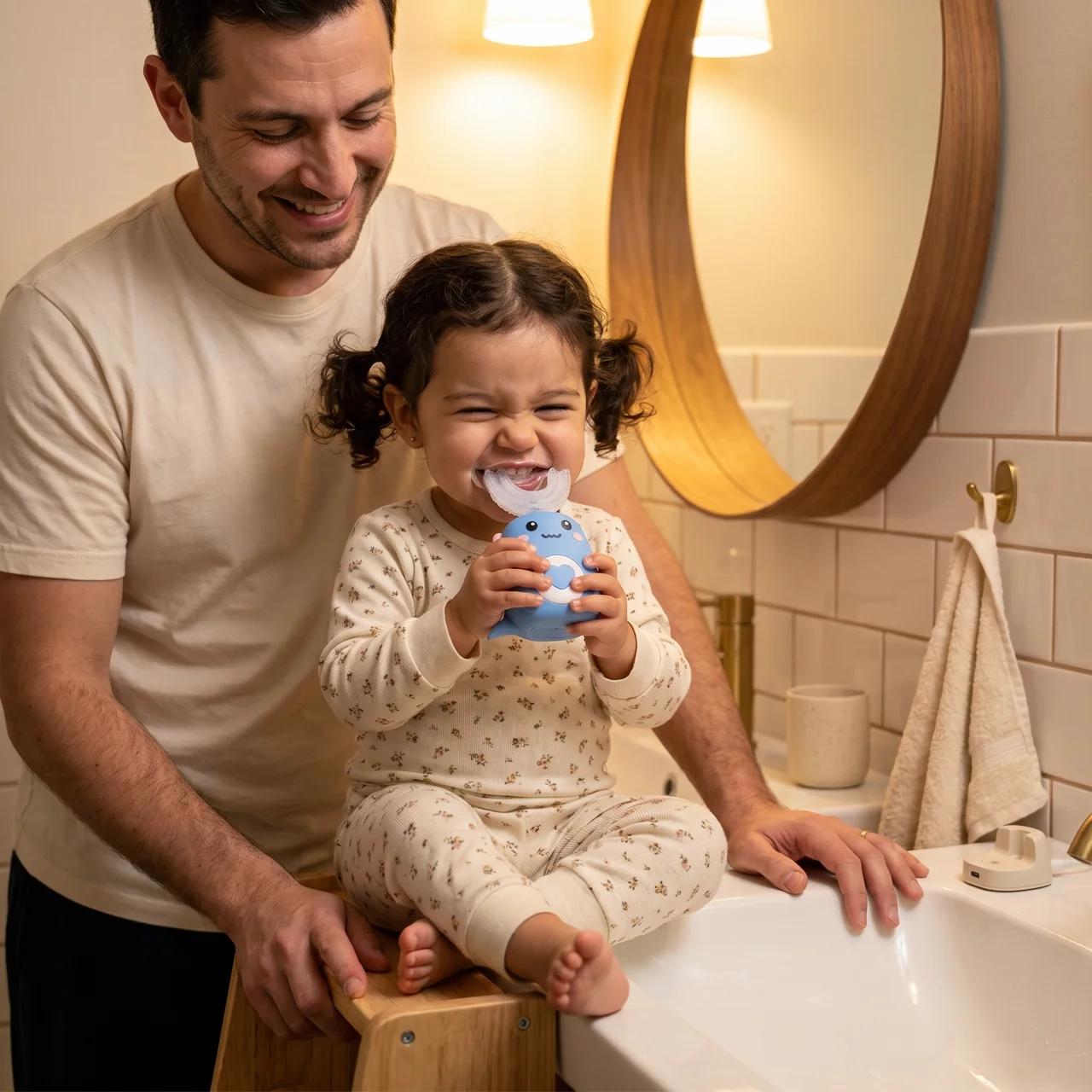 Zibblo U-Shaped Kids Toothbrush — 360° Automatic Brush for Toddlers & Kids