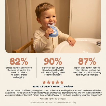 Zibblo U-Shaped Kids Toothbrush — 360° Automatic Brush for Toddlers & Kids