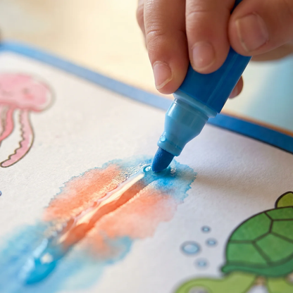 Zibblo Magic Water Coloring Book — Reusable Mess-Free Painting Toy for Kids