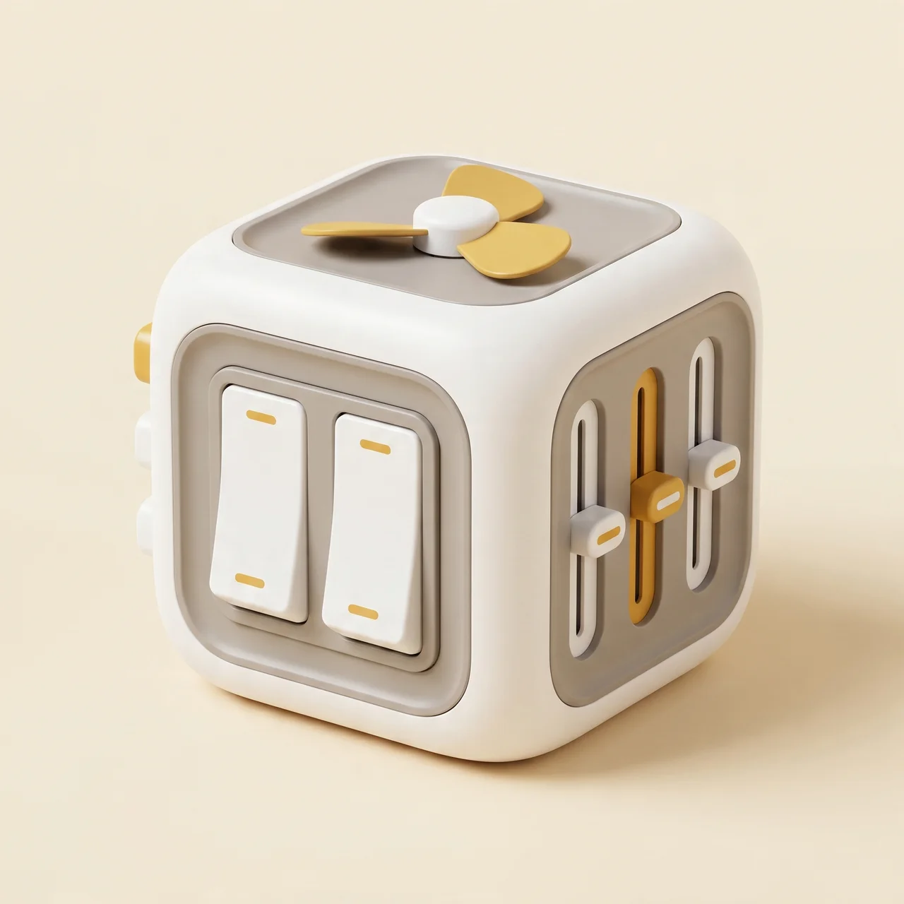 Zibblo Montessori Busy Cube — Sensory Activity & Fine Motor Toy for Toddlers