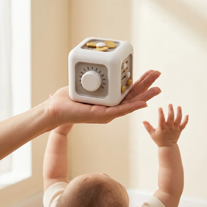 Zibblo Montessori Busy Cube — Sensory Activity & Fine Motor Toy for Toddlers