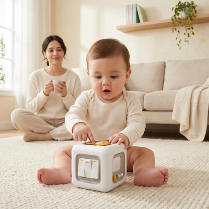 Zibblo Montessori Busy Cube — Sensory Activity & Fine Motor Toy for Toddlers