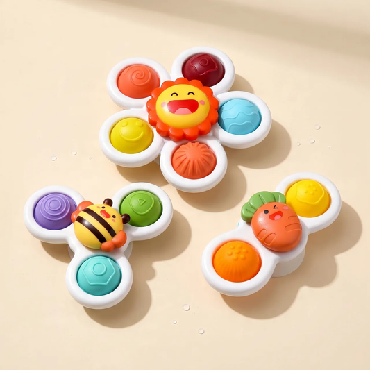 Zibblo Suction Cup Fidget Spinner — Sensory Spinning Toy for Toddlers & Kids