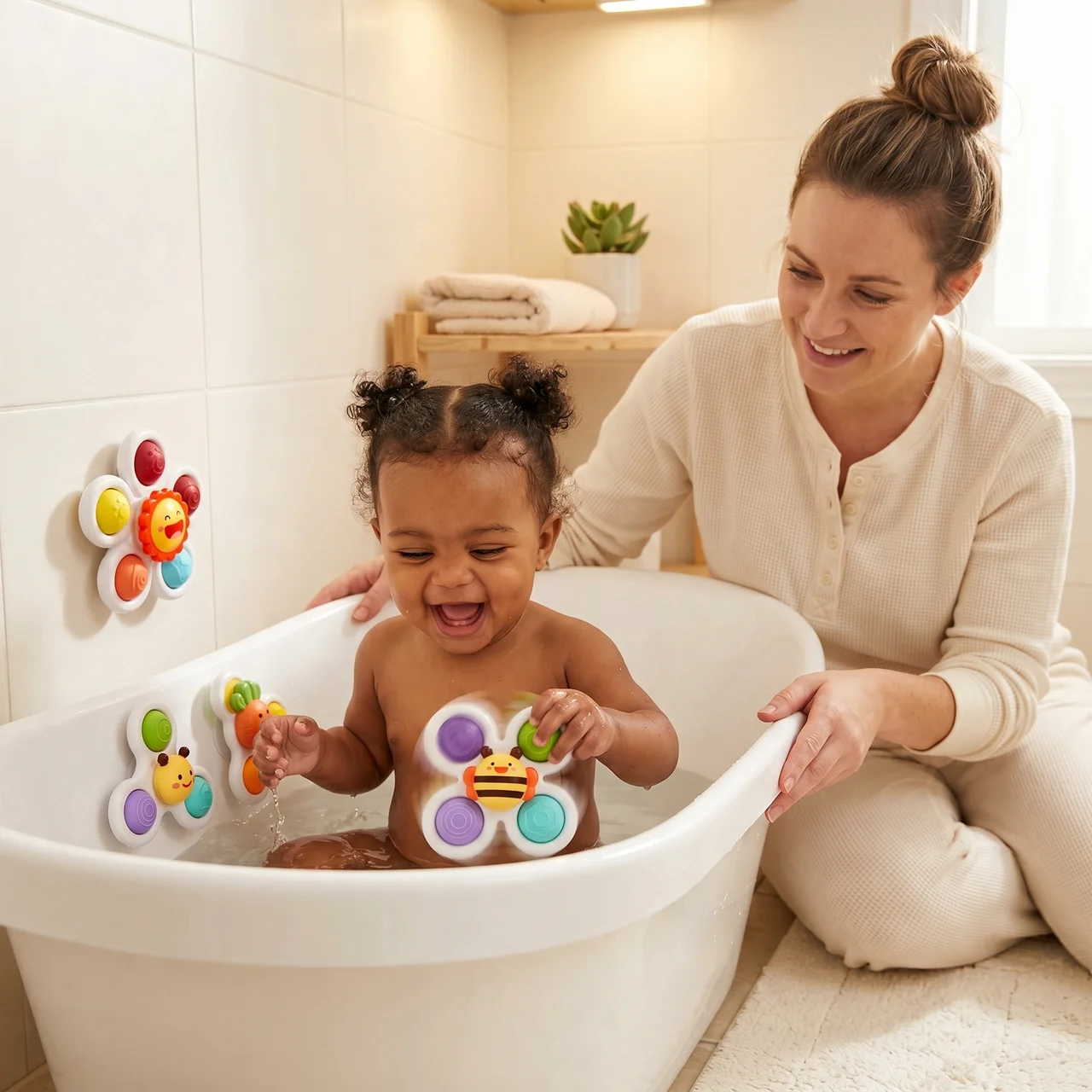Zibblo Suction Cup Fidget Spinner — Sensory Spinning Toy for Toddlers & Kids