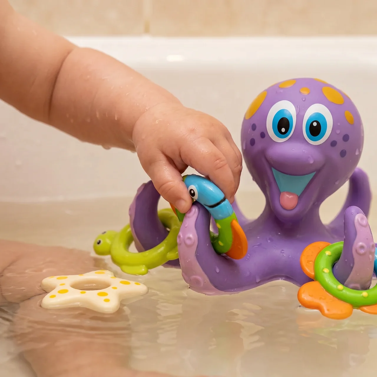 Zibblo Octopus Bath Toy — Floating Water Toy for Babies & Toddlers