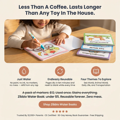 Zibblo Sensory Baby Books — Soft Crinkle Cloth Books for Infants