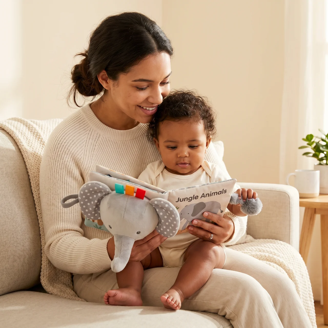 Zibblo Sensory Baby Books — Soft Crinkle Cloth Books for Infants