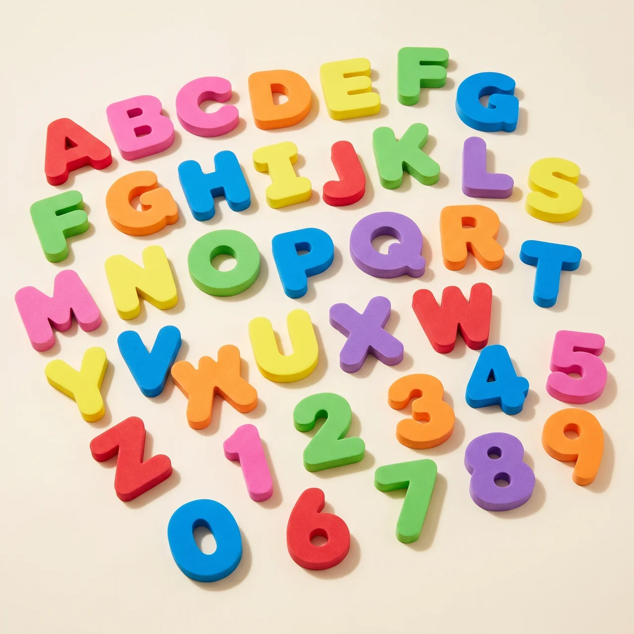 Zibblo Bath Letters & Numbers 36-Piece — Foam Alphabet Bath Toys for Kids