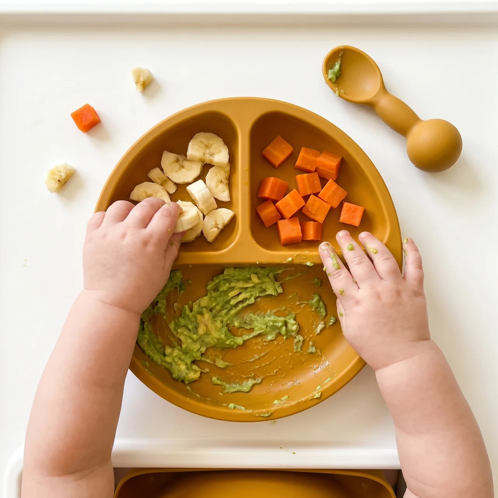 Zibblo Silicone Baby Feeding Set — Suction Plate, Bowl & Spoon for Toddlers