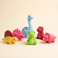 Zibblo Dinosaur Bath Toys 6-Pack — Water Squirt Toys for Toddlers