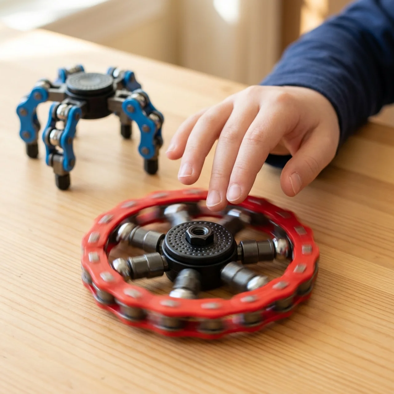 Zibblo Transformer Fidget Spinners 4-Pack — Sensory Stress Toy for Kids