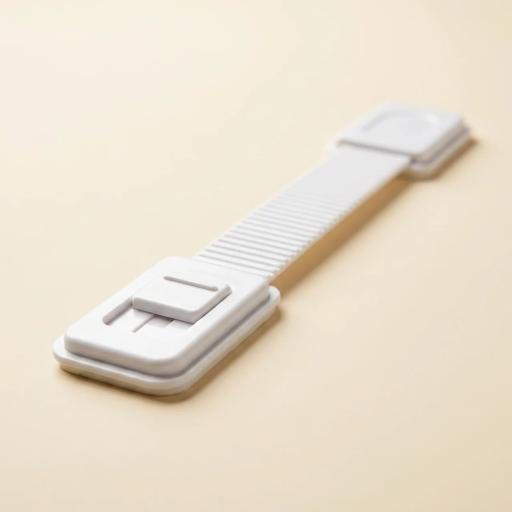 Zibblo Baby Safety Locks 10-Pack — Adhesive Cabinet & Drawer Locks, No Drill