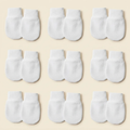 Zibblo No-Scratch Baby Mittens 6-Pack — Soft Cotton Mittens for Newborns