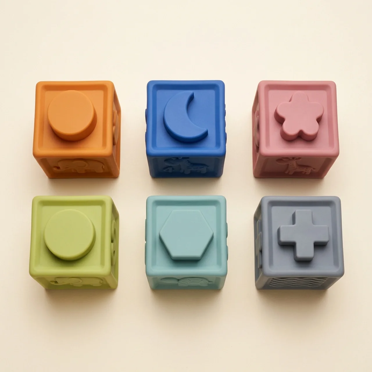 Zibblo Soft Building Blocks — Sensory Stacking Toy for Babies 6-12 Months